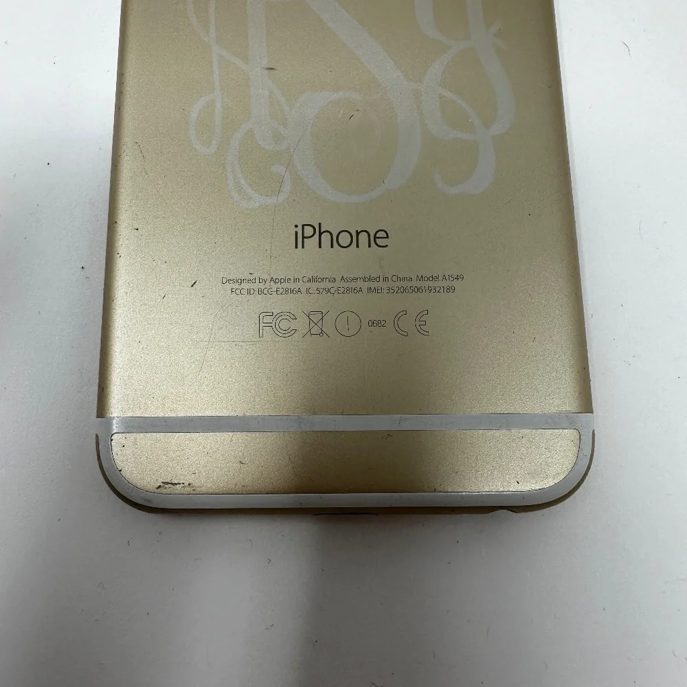 Apple iPhone 6 A1549 Gold White Cell Phone FOR PARTS ONLY